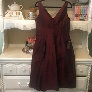 Burgundy Ann Taylor Bridesmaid Dress
